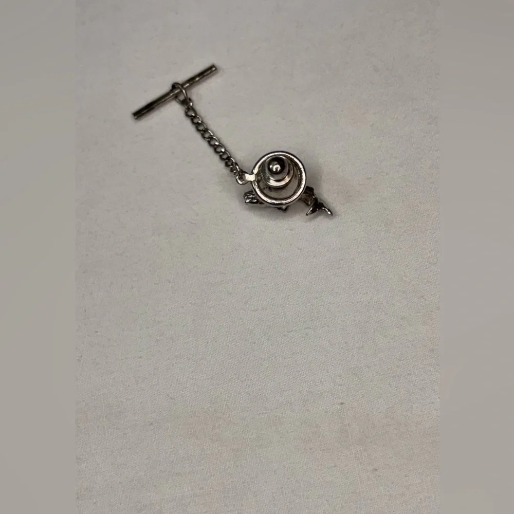 Vintage Silver Fish Tie Tack